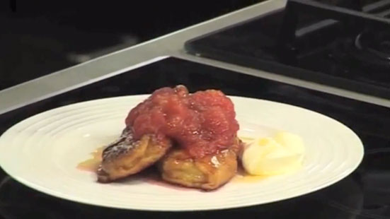 Jason Atherton   How to Make Fruity Plum and Apple Bruschetta