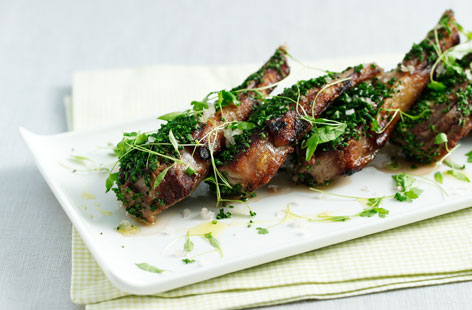 Lamb chops with olives THUMB
