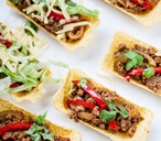 Matthew Tomkinson spicy veggie tacos with guacamole