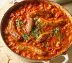 Made-up Tuscan sausage stew