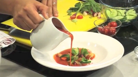 Make Delicious Gazpacho with Jason Atherton    Light Lunch