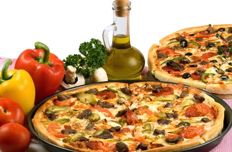 Mediterranean vegetable pizza thumb