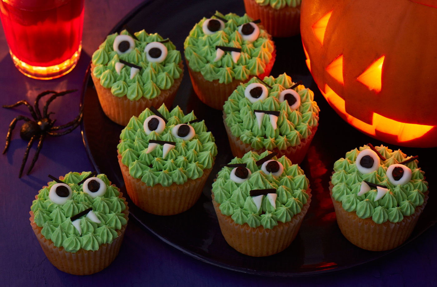 Green Monster Halloween Cupcakes Tesco Real Food