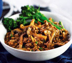 Mushroom and lentil bake