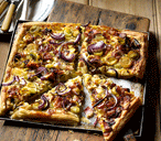 Gruyere and bacon pastry tart