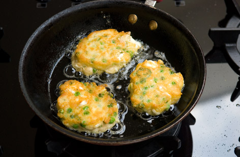 Pea Feta Mint Pancakes step 3b thumb