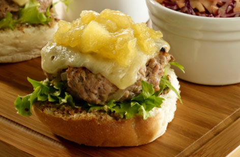 Pork burger with coleslaw T