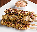 Pork satay with peanut sauce