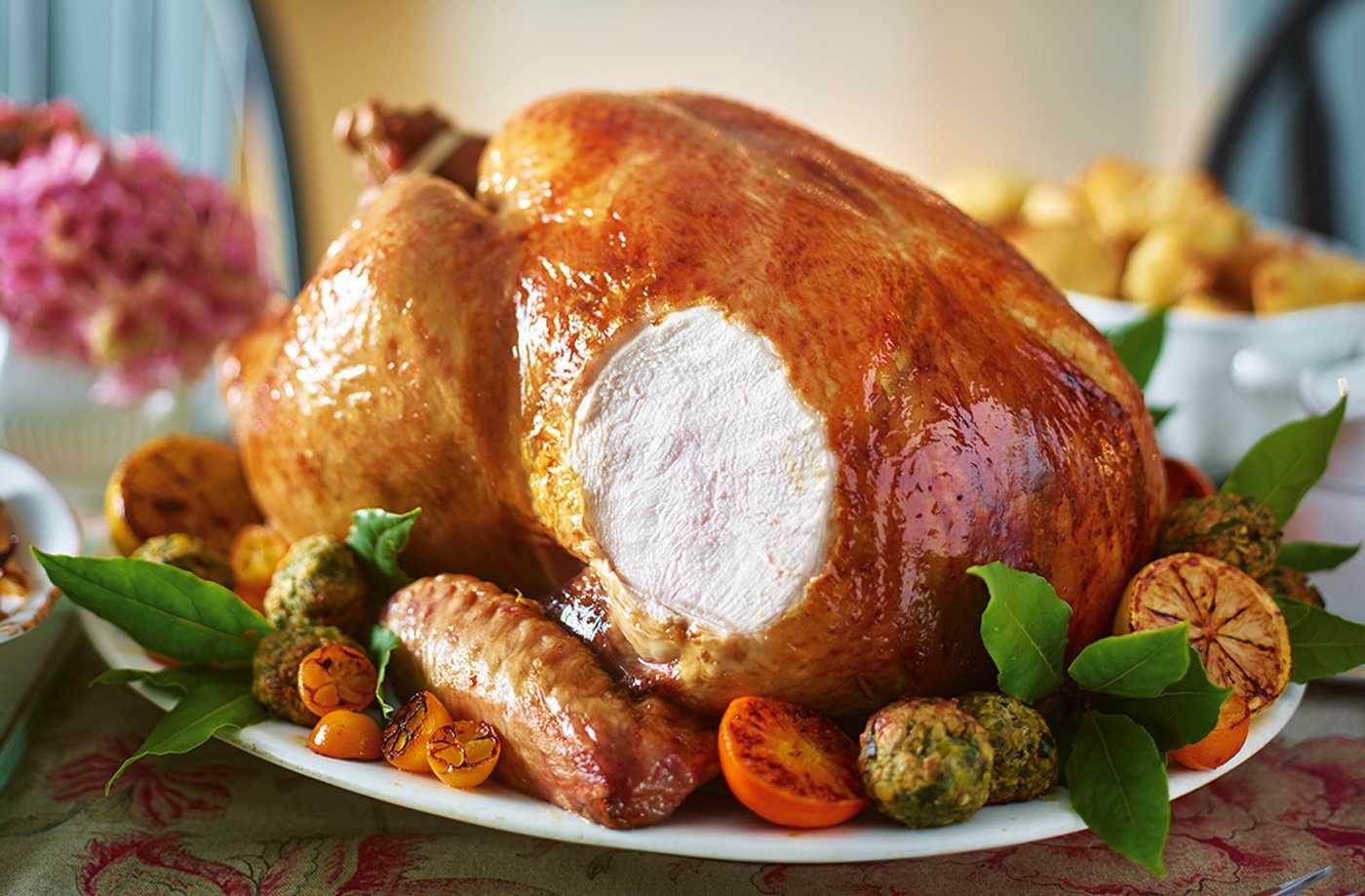 Roast Turkey With Citrus Butter Recipe | Christmas Turkey Recipes ...