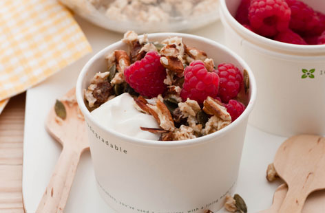 Raspberry and pecan Bircher muesli HERO