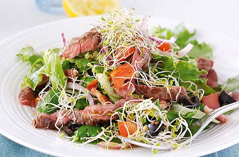 Roast Beef & Alfalfa Salad