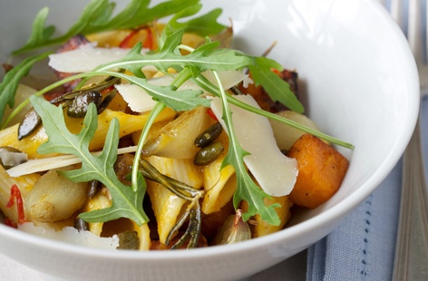 Roast shallots pennoni HERO