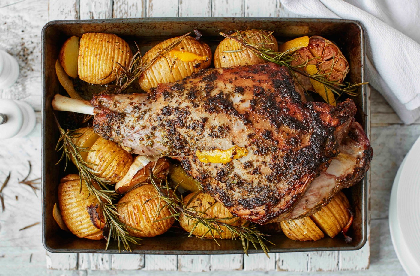 Roast Lamb With Hasselback Potatoes Easter Tesco Real Food 0631