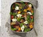 Roasted vegetable salad with goat's cheese thumb