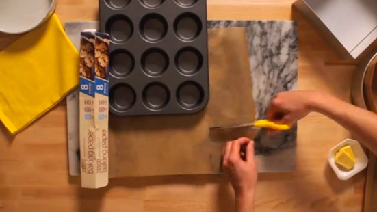 Sal Henley How to line cake or muffin tin baking