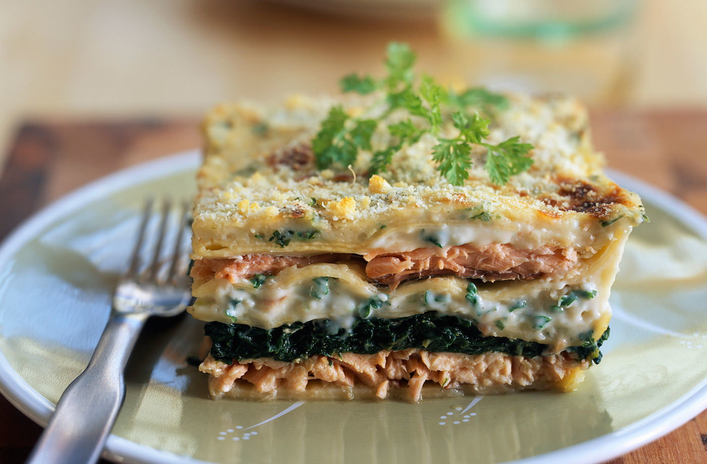 Salmon herb lasagne Tesco Real Food