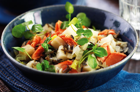 Salmon WildRice&WatercressStew thumb