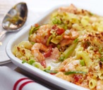 Gluten-free seafood pasta bake