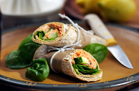 Spinach Salmon Wrap front (h)