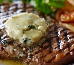 BBQ Steaks with Roquefort butter
