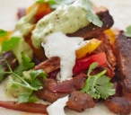 Mexican quorn steak wraps