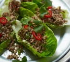 Thai-style pork and lettuce wraps