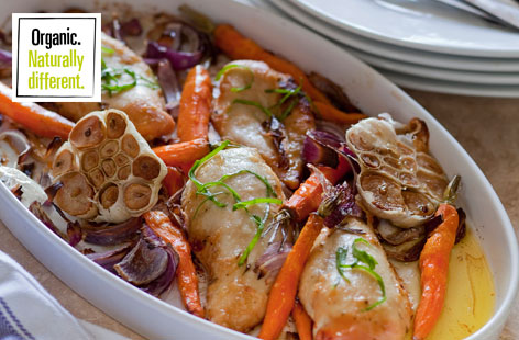 Tarragon Baked Chicken and Carrots(h)