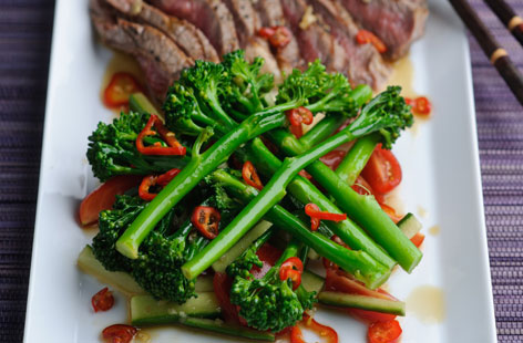 Tenderstem and Beef Pattani Salad HERO