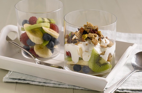 Breakfast fruit crumble