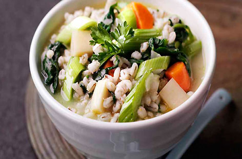 Winter root vegetable and barley pot HERO