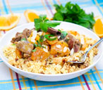 Beef and apricot couscous