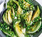braised lettuce and peas (t)