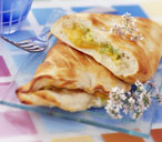 Cheddar and leek bread
