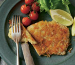 Cheesy turkey schnitzel 