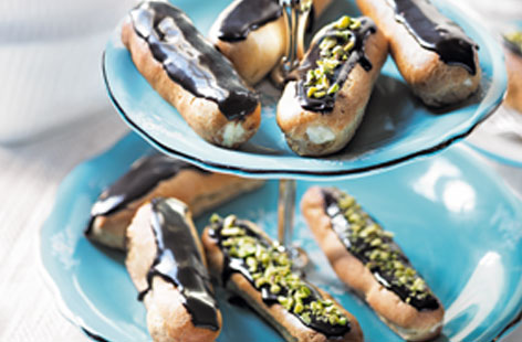 John Whaite's chocolate eclairs