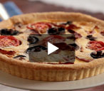 English breakfast quiche