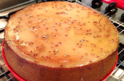 Dairy Free Lemon and Lavender Cake