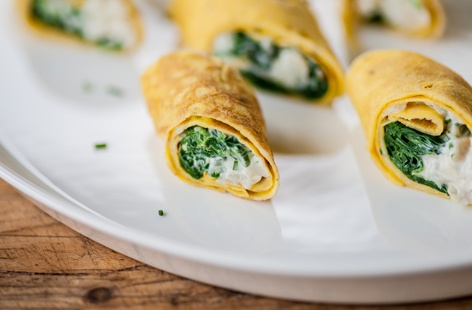 Alyn William's creamy smoked haddock omelette wrap