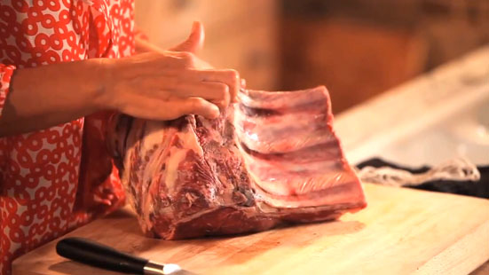 how to debone a rib of beef