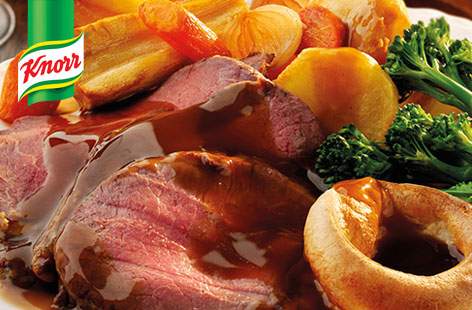 Roast beef with mustard