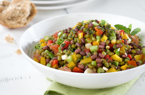 Summer bean salad