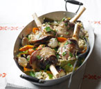 Slow roast lamb and barley 