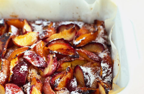 Nectarine clafoutis