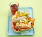 Mini pittas stuffed with cheese
