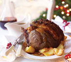 Rib of beef with porcini and red wine gravy