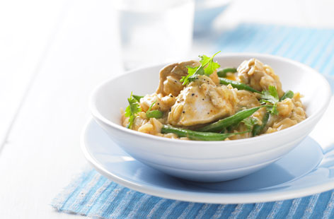 Baked red curry chicken and rice