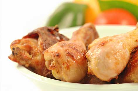 sesame roast chicken drumstick hero