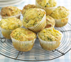 Stilton and watercress muffins