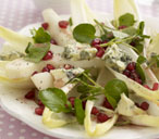 Stilton and pomegranate salad