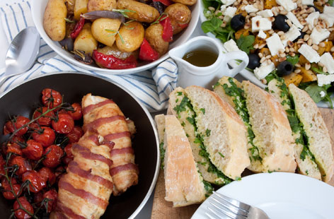 Mediterranean style Sunday lunch